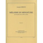 Mlodie en miniature saxophone alto (ou tnor) et piano