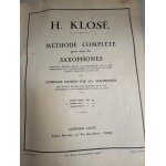 M�thode compl�te pour tous les saxophones premi�re partie h. klos�