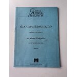 Michel delgiudice dix divertissements pour clarinettes en duos, trios, quatuors - d apr�s rameau, haendel, ...