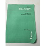 Milan dlouhy - tri miniatury pro klarinet a klavir - drei miniaturen f�r klarinette und klavier - ed. ...