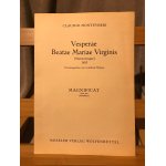 Monteverdi veperae beatae mariae virgine magnificat et sicut erat part choeur piano wolfenbuttel Monteverdi veperae beatae mariae virgine magnificat et sicut erat part choeur piano wolfenbuttel