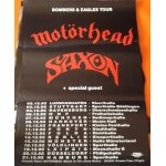 Mot�rhead - saxon - bomber & eagles tour - affiche / poster envoi en tube