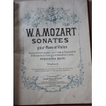 Mozart sonates pour piano et violon