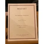 Mozart sonatine viennoise n2 en la majeur partition noel - gallon ed. combre