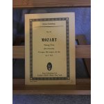 Mozart trio cordes violon alto violoncelle kv 563 partition poche eulenburg n70