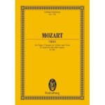 Mozart - trio k. v. 498 en mi bemol majeur pour piano, clarinette et alto - partition de poche eulenburg ...