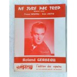 Ne jure pas trop  (modern tune) de fernand bonifay et eddie costia, par roland gerbeau