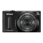 Nikon coolpix s9600 compact 16 mpix noir
