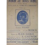 Ninon je vous aime valse chante sur les motifs de  l'or et l'argent  cre par carmen vildez et par ...