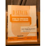 O. sevcik etudes pour violon editions bosworth anciennes impressions opus 6 partie 3