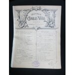 Oeuvres de charles voss. ecume de champagne. partitions pour piano.