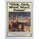Oink, oink, woof, woof, baaaa - pink floyd (animals) - affiche promotionnelle de musique pli�e - format ...