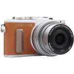 Olympus pen e - pl8 + 14 - 42mm ez (brun)