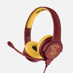 Otl technologies harry potter hogwarts crest casque avec fil arceau gaming bourgogne, jaune