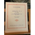 P. b. bellinzani sonate n6 en la mineur pour fl�te et basse continue partition leduc