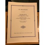 P. b. bellinzani sonate opus 3 n3 fl�te a bec basse continue partition leduc