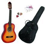 Pack guitare classique 1 / 2 pour enfant (6 - 9ans) avec 3 accessoires (sunburst) Pack guitare classique 1 / 2 pour enfant (6 - 9ans) avec 3 accessoires (sunburst)