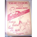 Partition accord�on  ; tous des cochons ; georges milton