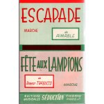 Partition accordeon  escapade  aimable marche -  fte aux lampions  r. trabucco marche