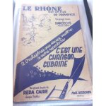 Partition accord�on  ; le rh�ne est un fils de provence ; darcelys