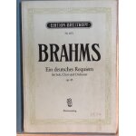 Partition pour chorale de ein deutsches requiem de brahms