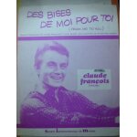Partition claude francois des bises de moi pour toi - from me to you - musique mac cartney lennon