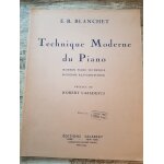 Partition e. r. blanchet technique moderne du piano 1935