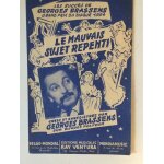 Partition georges brassens le mauvais sujet repenti edition 1952