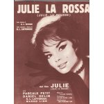 Partition italienne du film  julie la rousse  avec pascale patit