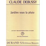 Partition jardins sous la pluie (extrait des estampes pour le piano) de claude debussy