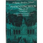 Partitions - mozart piano concertos n 23 - 24 - 25 - 26 - 27 with mozart's cazendas for nos, 23 and 27 ...