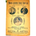 Partition de musique : nous avons tous fait ca