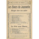 Partition les noces de jeannette margot leve ton sabot / echos du theatre 149