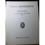 Partition paul hindemith / sonata for two pianos four hands