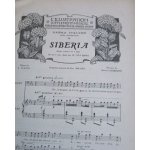 Partition : siberia musique de giordano, pome de illica, 1905, sup a lillustration