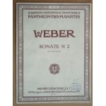 Partition  sonate n2  en la b�mol majeur weber