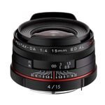 Pentax hd da 15mm f / 4 ed al - objectif expert Pentax hd da 15mm f / 4 ed al - objectif expert