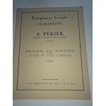 A. perier - enseignement complet de la clarinette - recueil de sonates pour l'etude du style classique ...