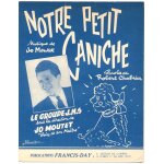 Notre petit caniche (de jo moutet et robert chabrier) créée par le groupe j. m. s. / 1960 / piano et ... Notre petit caniche (de jo moutet et robert chabrier) créée par le groupe j. m. s. / 1960 / piano et ...