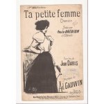 Ta petite femme - chanson - jean daris - ad. gauwin