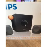 Philips spa1305 - syst�me de haut - parleur - pour pc - canal 2. 1 - 20 watt (totale)