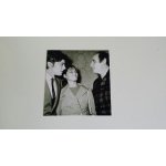 Photo tirage numerique brillant leo ferre et alain delon 8, 5 x 8, 5 cm