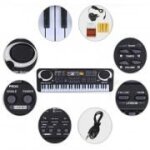 Piano orgue clavier electronique 61 touches pour enfant cadeau jouet + microphone