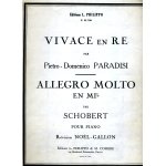 Pietro domenico paradisi vivace en re schobert allegro molto en mib pour piano r�vision noel gallon