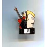 Pins johnny hallyday guitare / mod�le argent�