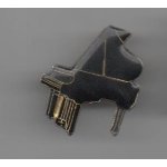 Pin's piano a queue instrument de musique ref 372