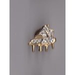 Pin's piano a queue instruments de musique pierre strass ref 4099
