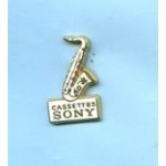 Pins saxophone cassettes sony 1. 5x2. 7 cm