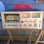 Pioneer ct - f9090 hi - fi 1977 platine cassette avec double vu - mtre collector