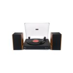 Platine vinyle halterrego chicago, av 2 enceintes externes rms 10w * 2, 3 vitesses, bluetooth in, rca ...